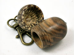 LV-4185 Chinese Pistachio & Betelnut Acorn Key Fob, Pill Holder, Cash Stash-SCREW CAP