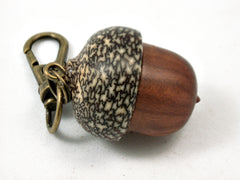 LV-4186  Manzanita & Betel Nut Acorn  Pendant Box, Pill  Fob, Charm-SCREW CAP