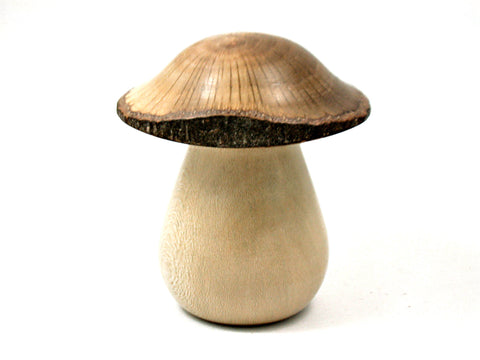 LV-4230 Threaded Wooden Mushroom Box from Holly & Coast Live Oak