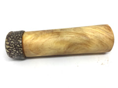 LV-4252 Ponderosa Pine Burl & Betelnut Slim Box, Toothpick Holder, Needle Case-SCREW CAP