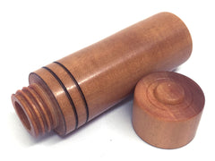 LV-4259 Pink Ivory Wooden Slim Box, Pill Holder, Needle Case-SCREW CAP