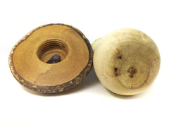 LV-4334 Wisteria & Willow Acacia Threaded Wooden Mushroom Box