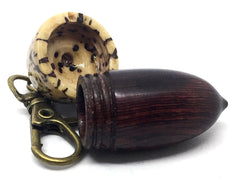 LV-4344 Camatillo & Yollilo Palm Nut Acorn Pendant Box, Charm, Pill Holder-SCREW CAP