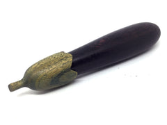 LV-4484 Camatillo & Verawood Eggplant Threaded Box, Toothpick holder, Needle Case-SCREW CAP
