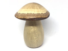 LV-4512 American Holly & Canyon Live Oak Wooden Mushroom Keepsake Box, Pill, Jewelry Box-THREADED