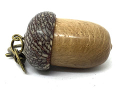 LV-4527  Cork Oak & Betelnut Acorn Box, Pill Holder, Secret Compartment--SCREW CAP