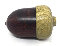 LV-4564 Camatillo & Vera Wooden Acorn Ring Box, Keepsake, Jewelry Box-SCREW CAP