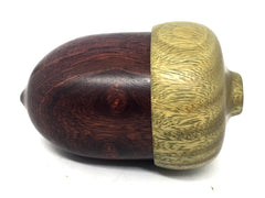LV-4564 Camatillo & Vera Wooden Acorn Ring Box, Keepsake, Jewelry Box-SCREW CAP
