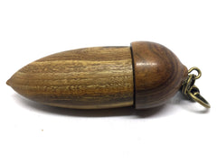 LV-4593 Acorn Pendant Box, Pill Fob Chittum Wood & Lignum Vitae-SCREW CAP