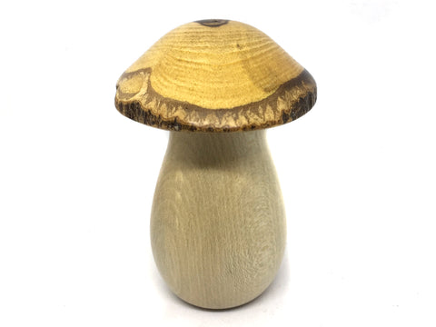 LV-4604  American Holly & Chinese Wisteria Threaded Wooden Mushroom Box
