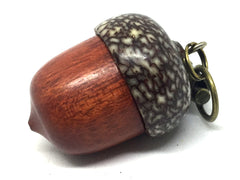 LV-4616  Wooden Acorn Pendant Box  from Cardinalwood & Betelnut-SCREW CAP