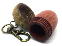 LV-4620  Wooden Acorn Pendant Box from Cardinalwood & Verawood-SCREW CAP