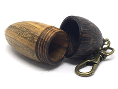 LV-4623 Chittum Wood & Black Palm Acorn Pendant Box-SCREW CAP