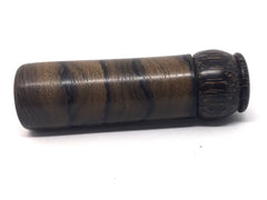 LV-4650 Ziricote & Black Palm Slim Box, Toothpick Holder, Needle holder -SCREW CAP