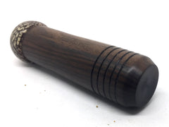 LV-4658  Mun Ebony & Betelnut Slim Box, Toothpick Holder, Needle Case-SCREW CAP