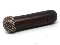 LV-4658  Mun Ebony & Betelnut Slim Box, Toothpick Holder, Needle Case-SCREW CAP