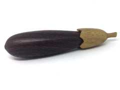 LV-4680 Camatillo & Verawood Eggplant Box, Pill Holder, Needle Case-THREADED