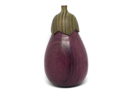 LV-4786  Purpleheart & Verawood Eggplant Trinket Box, Needle Case, Jewelry Box-SCREW CAP
