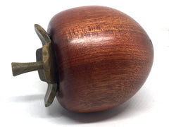 LV-4867  Persimmon Threaded Box from Cardinalwood  & Verawood-SCREW CAP