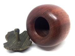 LV-4867  Persimmon Threaded Box from Cardinalwood  & Verawood-SCREW CAP