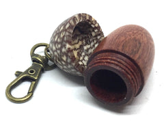 LV-4901  Wooden Acorn Pendant Box  from Cardinalwood & Betelnut-SCREW CAP