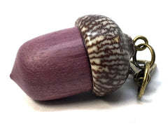LV-4983 Acorn Pendant Box, Secret Compartment from Purpleheart & Betel Nut-SCREW CAP