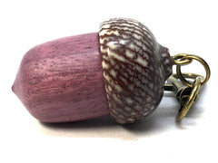 LV-4983 Acorn Pendant Box, Secret Compartment from Purpleheart & Betel Nut-SCREW CAP