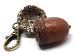 LV-5003  Wooden Acorn Pendant Box  from Cardinalwood & Betelnut-SCREW CAP