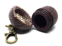 LV-5046 Camatillo & Betelnut  Acorn Pendant Box, Charm, Pill Holder-SCREW CAP