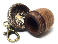LV-5056  Curly Koa & Betelnut Acorn Pendant Box-SCREW CAP