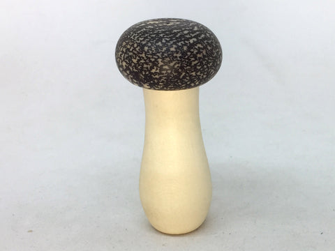 LV-5057 Holly & Betelnut Threaded Mushroom Needle Case, Pill, Jewelry Box-SCREW CAP
