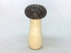LV-5057 Holly & Betelnut Threaded Mushroom Needle Case, Pill, Jewelry Box-SCREW CAP