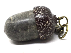 LV-5064 Buckeye Burl & Betelnut Acorn Key Fob, Pill Holder, Cash Stash-SCREW CAP