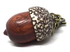 LV-5067  Wooden Acorn Pendant Box  from Cardinalwood & Betelnut-SCREW CAP