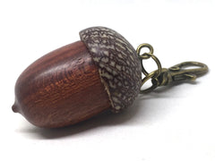 LV-5113  Wooden Acorn Pendant Box  from Cardinalwood & Betelnut-SCREW CAP