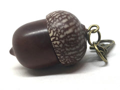 LV-5116  Manzanita  & Betelnut Acorn Pendant Box,Bag Charm, Keychain-SCREW CAP