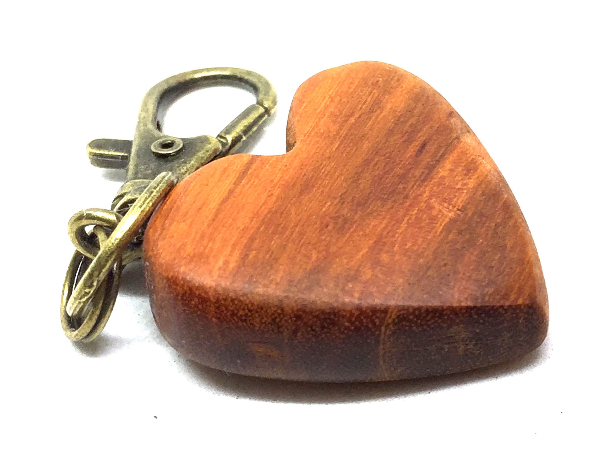 LV-5125 Sappanwood Wooden Heart Charm, Keychain, Wedding