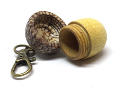LV-5150 Acorn Pendant Box, Charm, Pill Holder from Yellowheart & Betelnut-SCREW CAP
