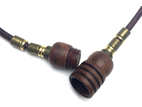 LV-1532 Snakewood Pendant Necklace, Secret Compartment, Cremation Jewe –  Elvio Design