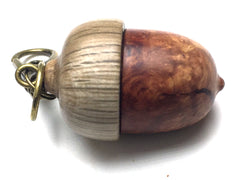 LV-5287  Manzanita  & Live Oak Acorn Pendant Box,Bag Charm, Keychain-SCREW CAP