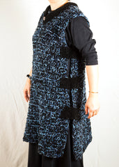 LVO-137 The Mongol Coat, Pullover Tunic-Hand Crochet-Ready to Ship