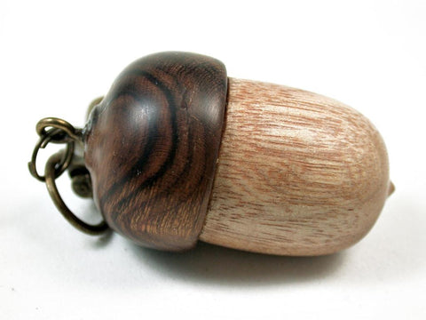 LV-3160 Acorn Pendant Box, Pill Fob from Perfume Wood & Ironwood-SCREW CAP