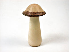 LV-3408 Holly & Live Oak Mini Wooden Mushroom Box, Pill Box, Needlecase-SCREW CAP