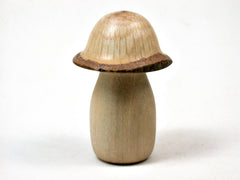 LV-3465  Holly & Live Oak Wooden Mushroom Trinket Box, Pill, Jewelry Box-SCREW CAP