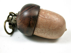 LV-3160 Acorn Pendant Box, Pill Fob from Perfume Wood & Ironwood-SCREW CAP