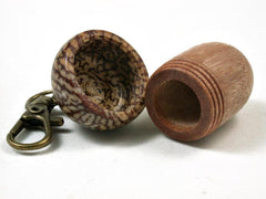 LV-3004  Perfume Wood & Betel Nut  Acorn Box, Pill Holder, Compartment Pendant-SCREW CAP