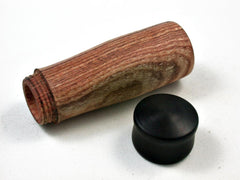 LV-2603  Saltcedar with Ebony Wooden Slim Box, Toothpick Holder, Needle Case-SCREW CAP