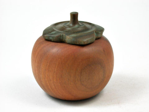 LV-3024  Persimmon Threaded Box from Chakte Viga & Verawood-SCREW CAP