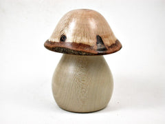 LV-3145  Holly & Live Oak Wooden Mushroom Trinket Box, Pill, Jewelry Box-THREADED
