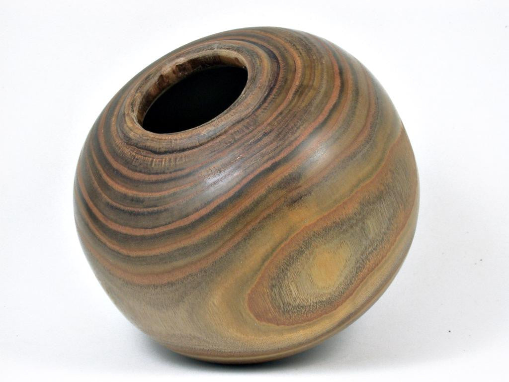 LV-3029 Staghorn Sumac  Wood Turned Vessel, Hollow Form, Vase, Weed Pot
